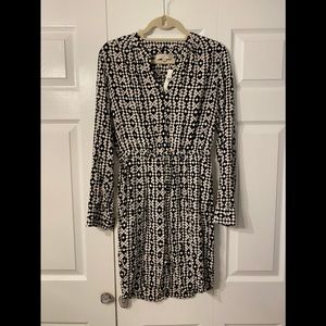 NWT Loft Black and White Dress